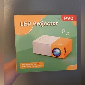 Orange and White LED Projector